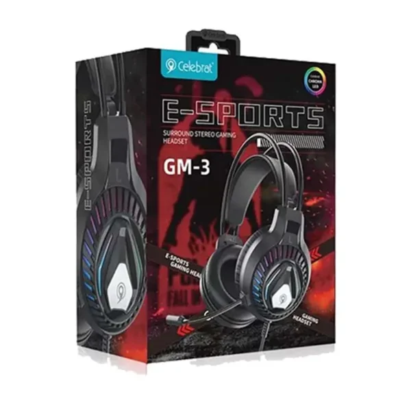 هدفون گیمینگ سلبریت مدل CELEBRAT GM-3 - تصویر 4