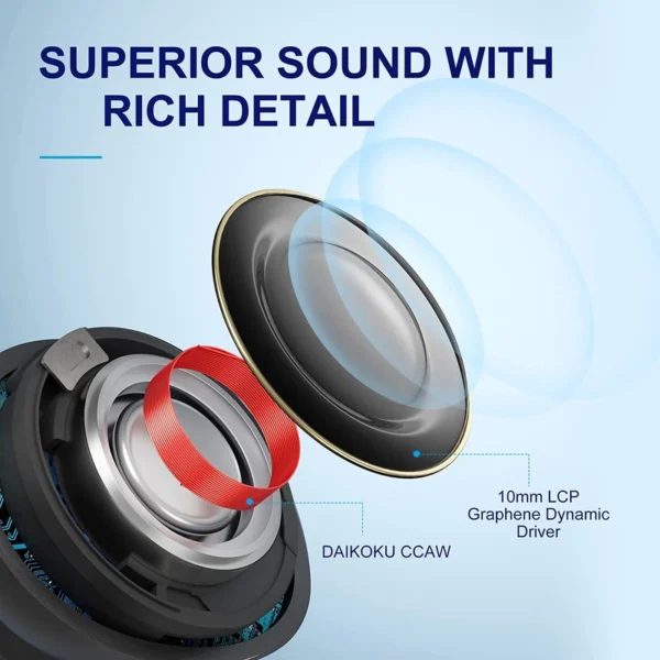 هدفون بی سیم کیو سی وای QCY MELOBUDS ANC HT05 - تصویر 5