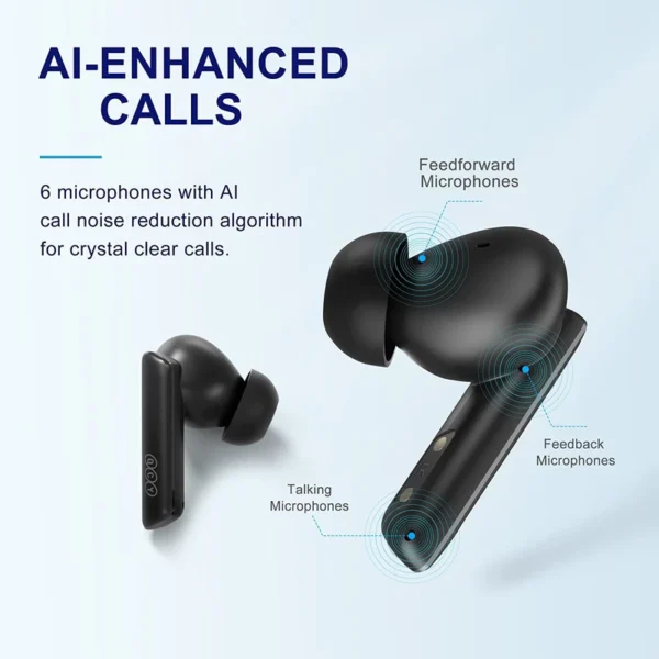 هدفون بی سیم کیو سی وای QCY MELOBUDS ANC HT05 - تصویر 6